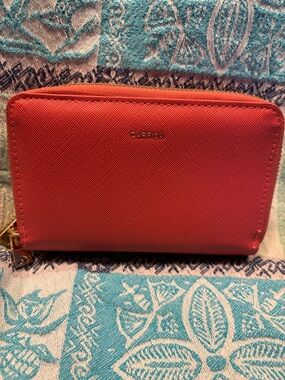 Carpisa salmon Zip Wallet - Compact Women's Wallet double zip wallet